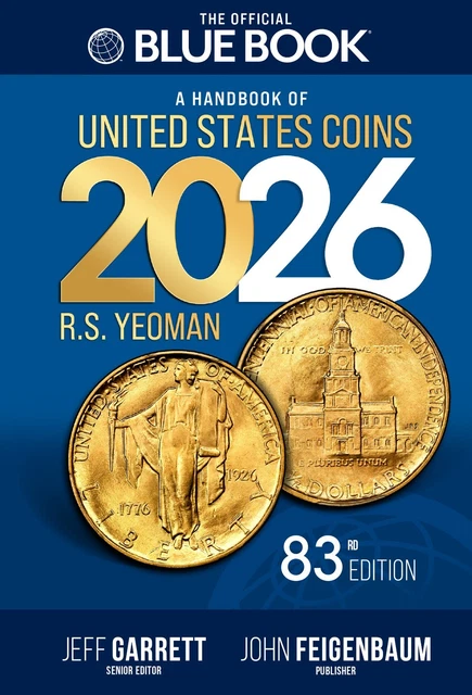 NEW!! 2026 BLUEBOOK Wholesale US Coins Pricing Guide - HARDCOVER $23.23