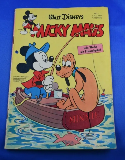Walt Disneys Micky Maus Heft Nr.17 03.Mai 1958 Original Heft EHAPA Verlag