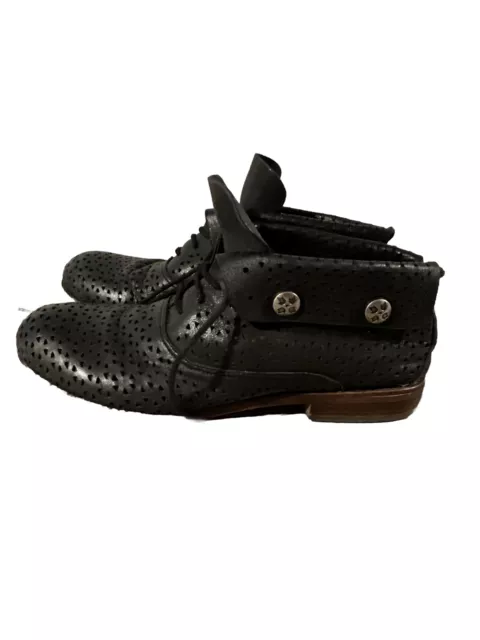 Patricia nash sabrina perforated ankle booties top