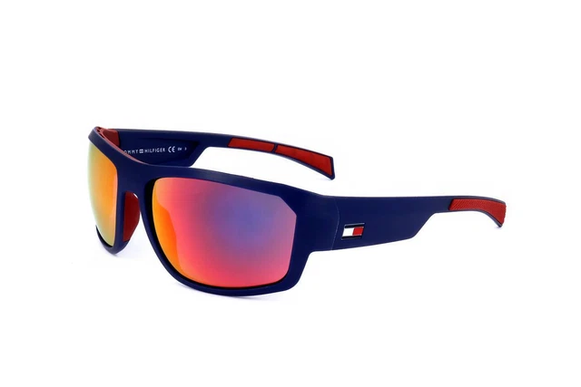 Lunettes de Soleil Tommy Hilfiger TH 1722/S WIR MATTE BLUE RED 61/16/125 Homme