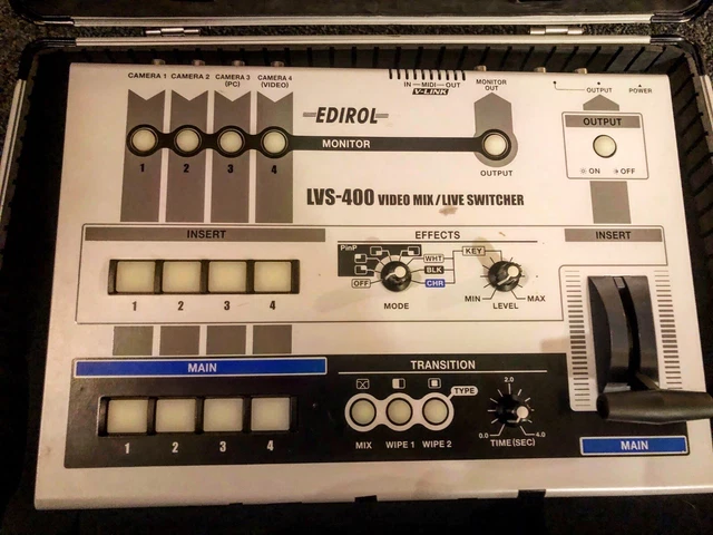 ROLAND EDIROL LVS-400 4-Channel Video Mixer Switcher Used