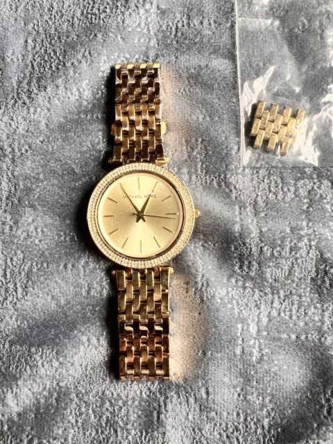 MICHAEL KORS Watch Darci MK3191 Womens Stainless Steel Analog Gold Dial Quartz