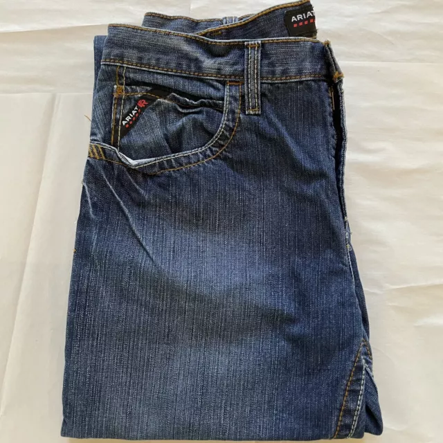 ARIAT FR CAT2 Jeans Mens 35x36 Loose M3 Denim Flame Resistant $42.99 ...
