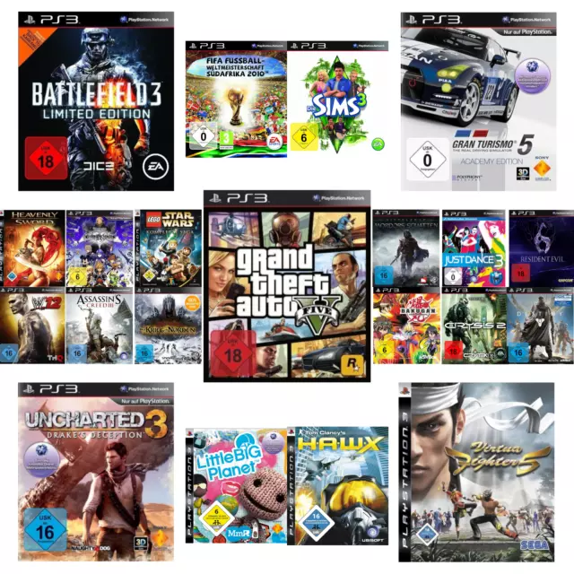 Ps3 Spiele Auswahl Sony Spielesammlung Playstation 3 Konvolut Super Top Zustand