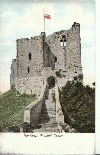 Sussex Postcard -  The Keep - Arundel Castle - Ref 14450A