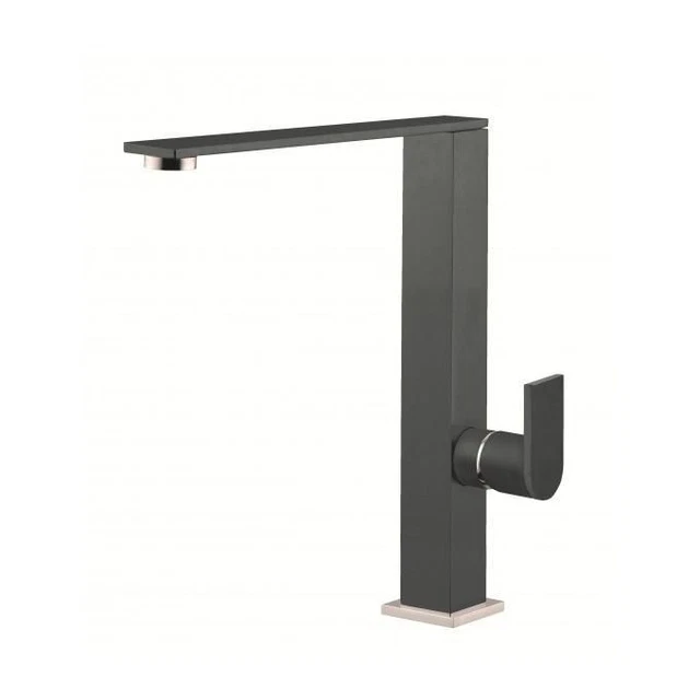 Elleci MKKFLA99 Flat Miscelatore Monocomando con Canna Girevole Design Dunkelgr