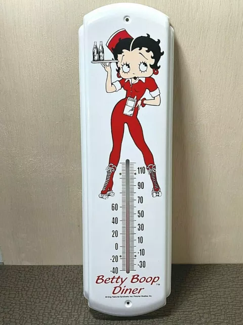 Vintage 1990's Betty Boop Drive In Waitress Diner Metal Wall Thermometer *