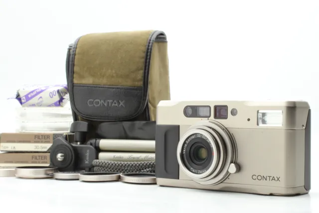 LCD Works [Near MINT+++ w/ Case + Hood] Contax TVS 35mm Film Camera From JAPAN