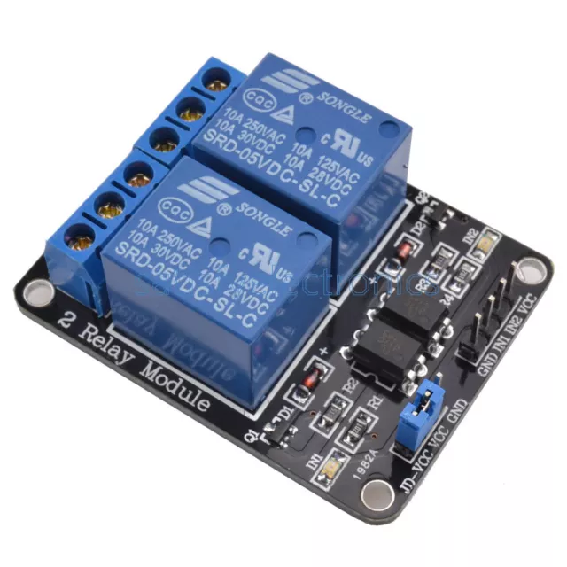 5V Two 2 Channel Relay Module With optocoupler For PIC AVR DSP ARM Arduino