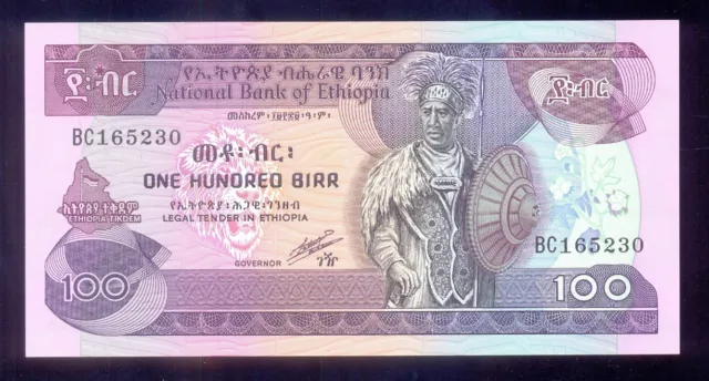 Ethiopia 100 Birr  ND(1991)  P45b   UNC