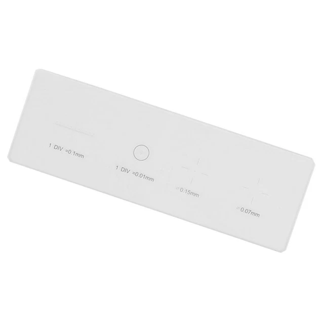 Microscope Micrometer Calibration Slide Glass Stage Micrometer DIV 0.01mm
