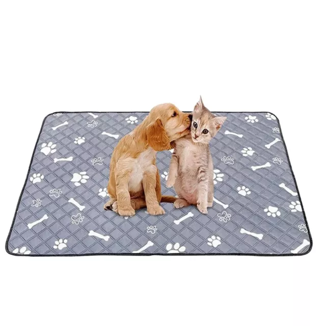 2PCS Washable Dog Pet  Mat  Reusable Training Pad Dog  X4L12145