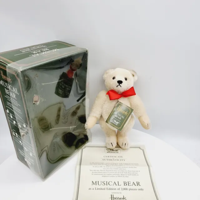 011917 Steiff Teddybär Musical Bear limitiert 2000 Stück exklusiv für Harrods