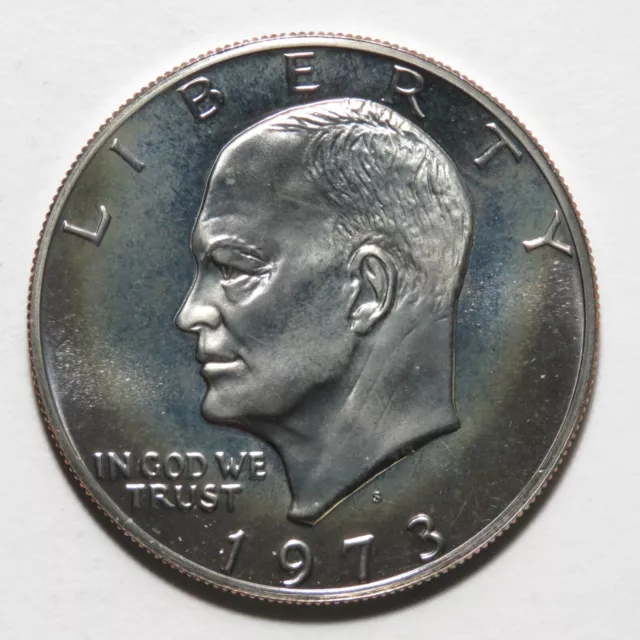 1973-S Eisenhower Ike Dollar - Clad Proof - Toned