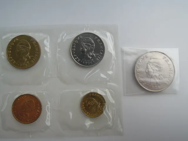 1975 - New Hebrides - Vanuatu - Uncirculated Coins - Mint Set