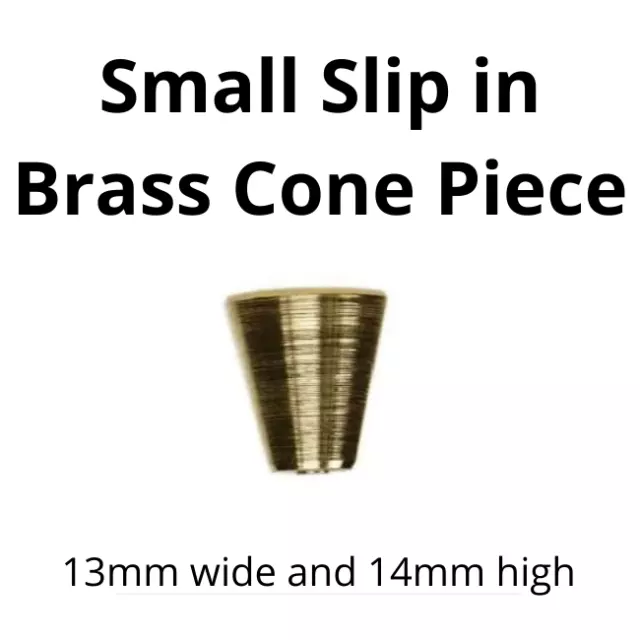 Small Slip in Brass Cone Piece Billy Toker baccy metal cone smoke tobacco