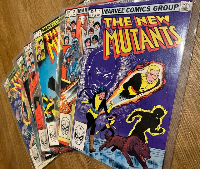 The New Mutants Lot-1980’s Marvel-1,2,3,4,5,6- VF/NM - Comic Book Lot