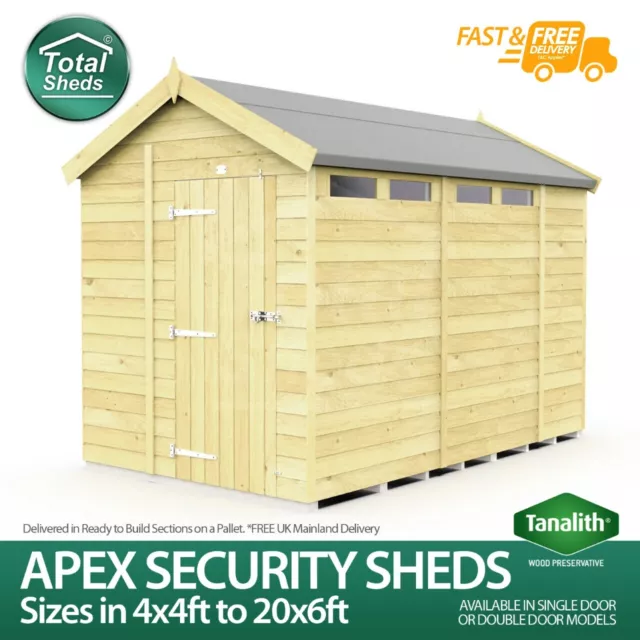 Total Sheds Apex Security Shed Pressure Treated Tanalised Timber Fast & Free Del