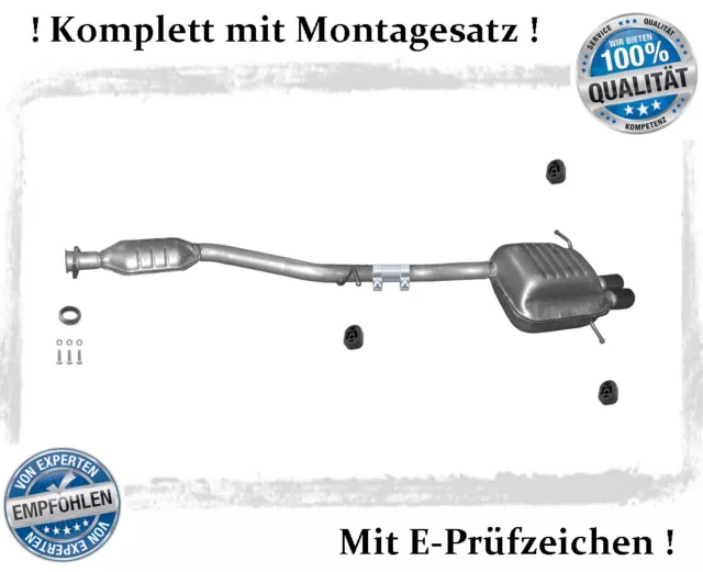 Auspuffanlage Mercedes C-Klasse CL203 C180 C200 C230 Kompressor Montagesatz