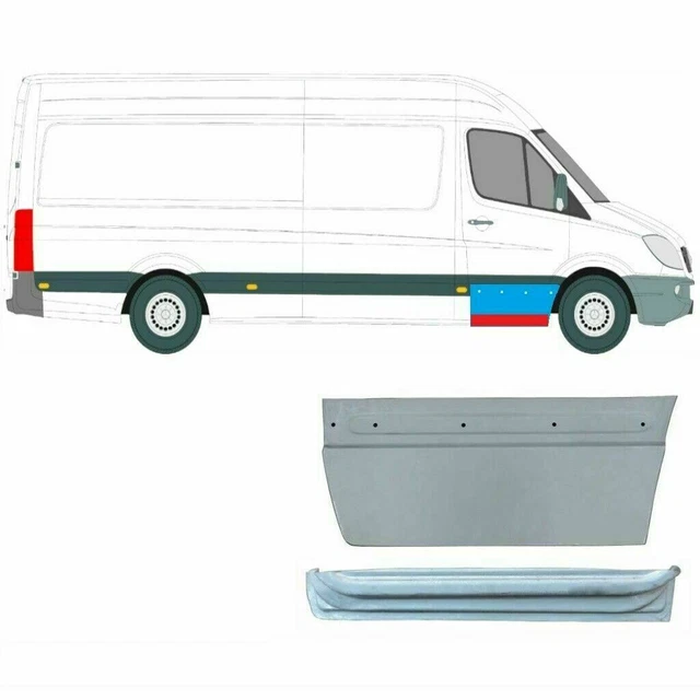 Ensemble Feux Clignotants Rétroviseurs Gauche & Droite - Compatible Mercedes Sprinter & VW Crafter 2006-2017 - Références OEM Incluses - 4