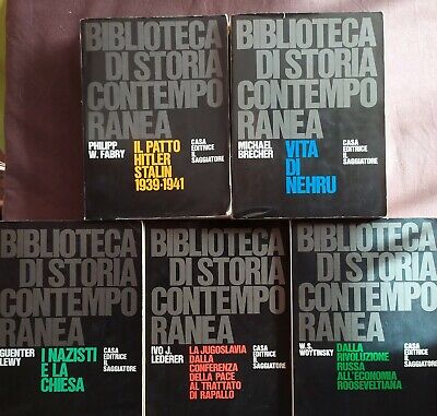 Biblioteca di storia contemporanea - Raccolta 5 volumi - Il Saggiatore 1965