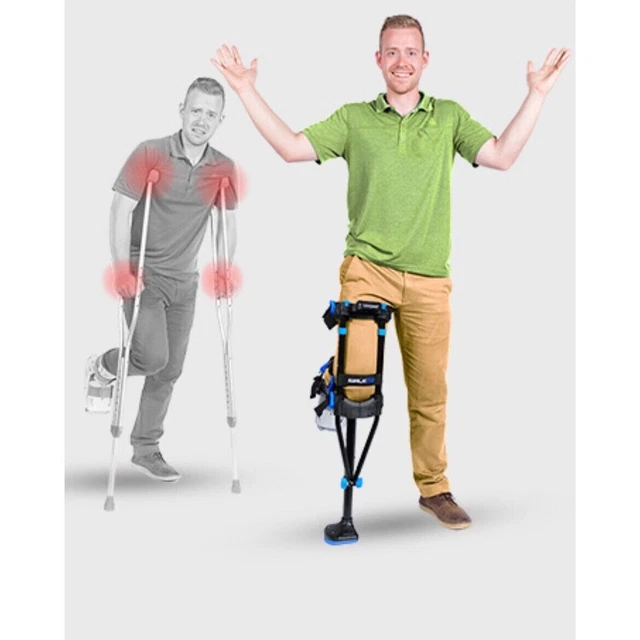 iWALK 3.0 Muleta Manos Libres - La Mejor Muleta Alternativa Movilidad - Caja Abierta