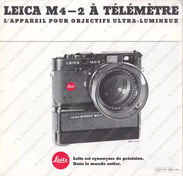 Leitz Leica M4-2 Rangefinder Camera Reflex Lenses Photography *Brochure
