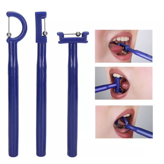 3pcs Tongue Tip Exercise Tool Tongue Tip Lateralization Lifting Oral Muscle NOW