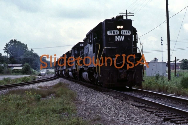 Vtg 1985 Orig Photo Train Slide 1569 NW Norfolk & Western Engine X2B149