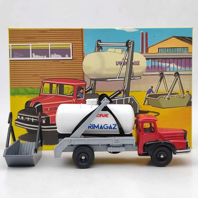 Atlas Dinky 805 Truck Unic Multibenne Marrel and tank Primagaz 1:43 Diecast Toys