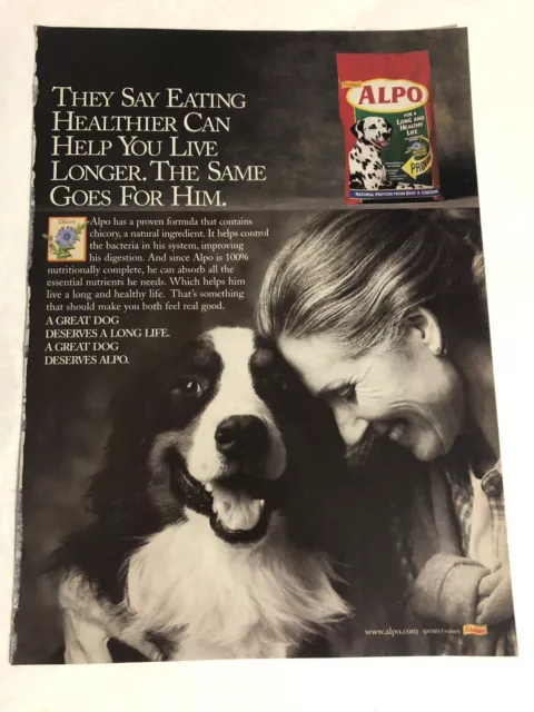 Vintage Alpo Friskies Dog Food Print Ad PA3