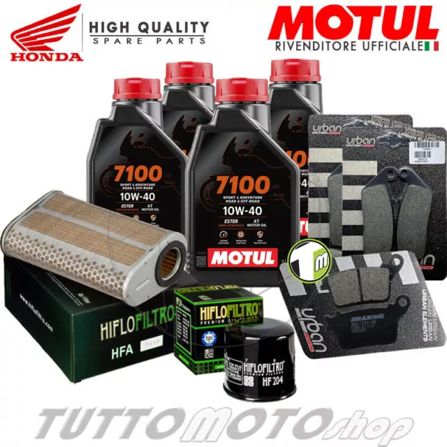 Kit Tagliando Honda Cbr 600 F  2011 2012 2013 Olio Motul 7100 Filtri Pastiglie