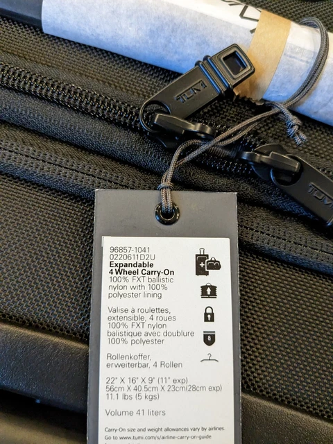 Tumi Alpha 2 Continental Expandable 4-Wheel Carry-On Luggage 0220611D2U NIB 3