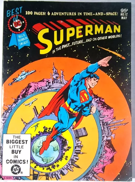 Superman 12 Comic Pocket Book DC Blue Ribbon Digest Series 100 pages