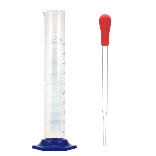 2 Pcs Messzylinder Glas 100 Ml Aus Kunststoff Glasspritze Mörsergestell