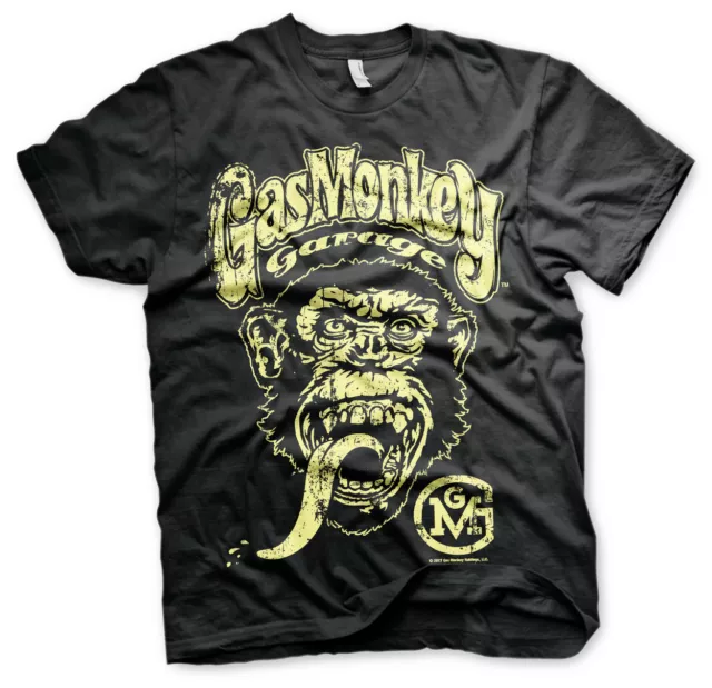 Gas Monkey Garage Big Brand Logo Affe GMG Fast N Loud Männer Men T-Shirt