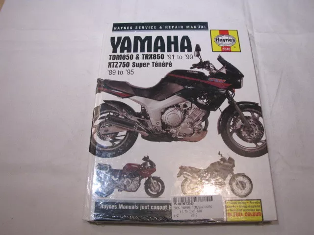 Haynes Yamaha Tdm850 Trx850 Xtz750   Workshop Manual Werkplaatshandboek