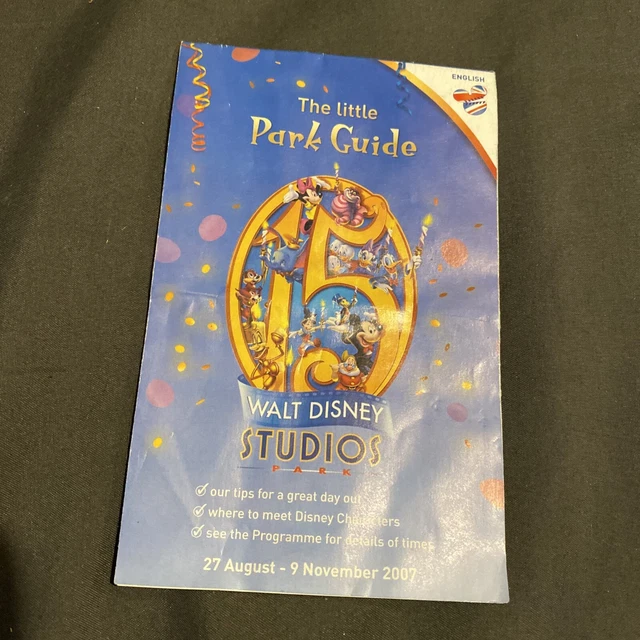 Disneyland Paris Park Guide Map | 2007 | 15th Anniversary Rare