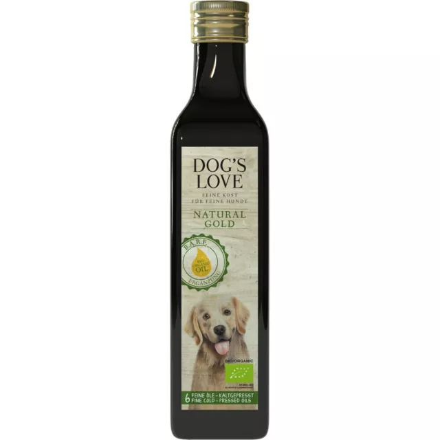 Mezcla de aceite orgánico Dog's Love Natural Gold 4x 250 ml