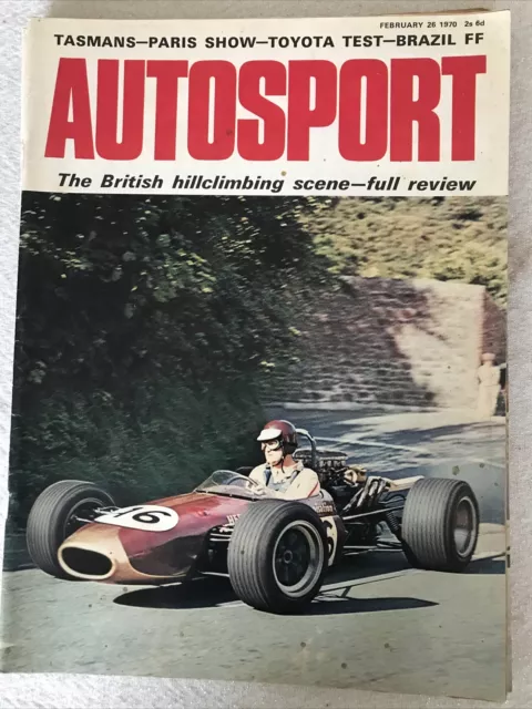 Autosport Magazine 26 February 1970 Season Review Hillclimb Test Toyota Corona