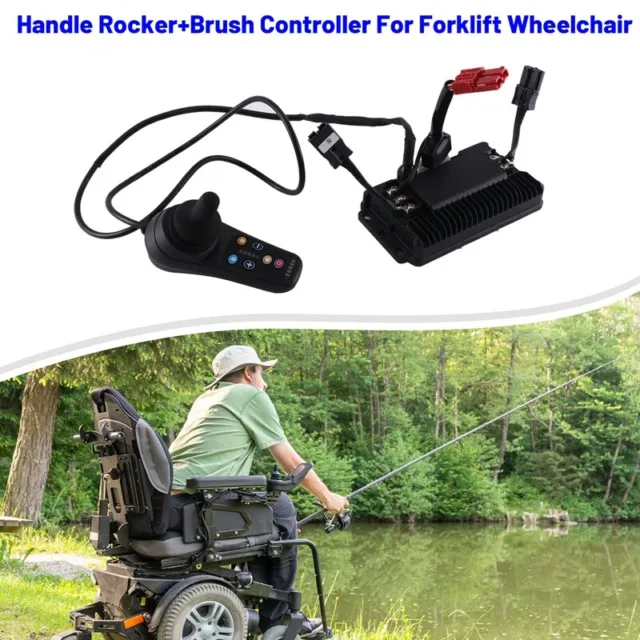 Rocker braccio/maniglia per sedia a rotelle elettrica 24 V 50 A + controller spazzola per Fo P3A4