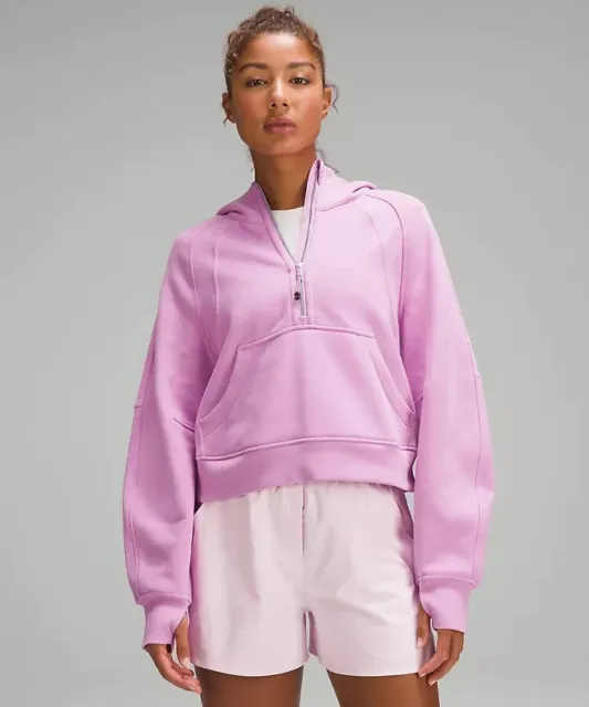 NEW Lululemon Scuba Oversized Half-Zip Hoodie - Size XS/S - Pink Blossom  PBOL