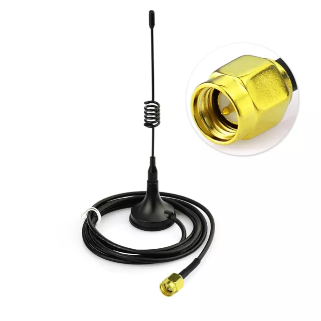 433Mhz 3dbi Antenna SMA Male Magnetic Base with 2.9m Cable For Ham Amateur Radio