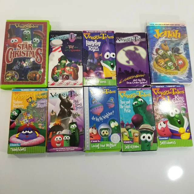 veggie-tales-vhs-tapes-lot-of-10-bible-christian-values-lessons