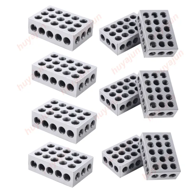 1-2-3 123 BLOCK Set 23 HOLES 5 MATCHED PAIRS ULTRA PRECISION 0.0001" Accuracy US