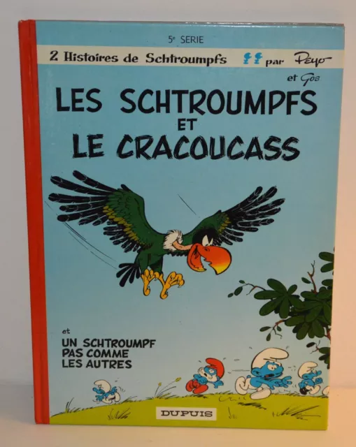 BD LES SCHTROUMPFS ET LE CRACOUCASS 2 histoires N°5 PEYO DUPUIS vintage 80