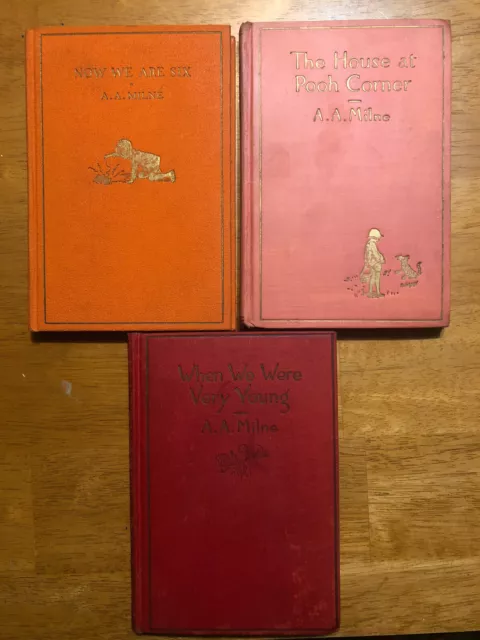 1st Edition - When We Were Young  - Now We Are Six - The House at Pooh Corner
