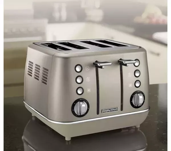 Morphy Richards Evoke Platinum Special Edition 4 Slice Toaster 240103 Rrp £70