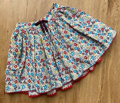 Marks & Spencer Indigo Floral Skirt Girls Children Age 5 to 6 Years