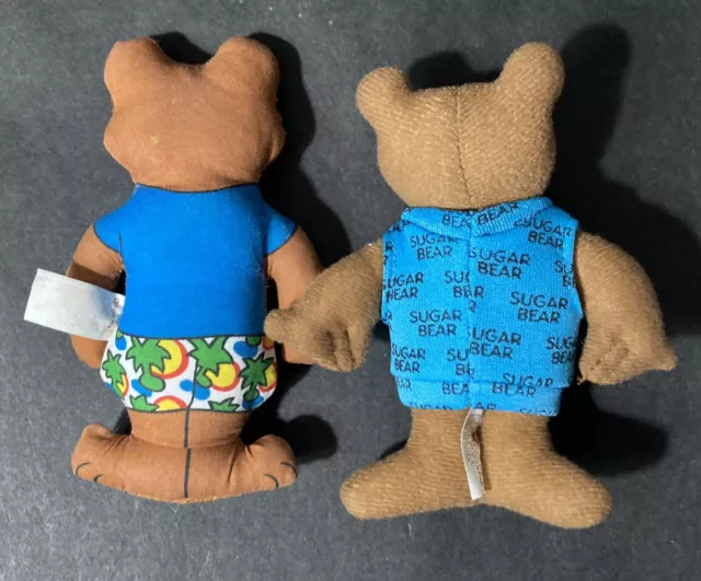 Vintage 1989’s Sugar Bear & Sugar Bear Surfer 5” General Foods Cereal Plush Toys 2